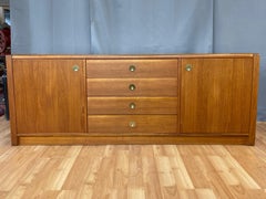 D-Scan Captain Line Scandinavian Modern Teak Credenza, 1970s