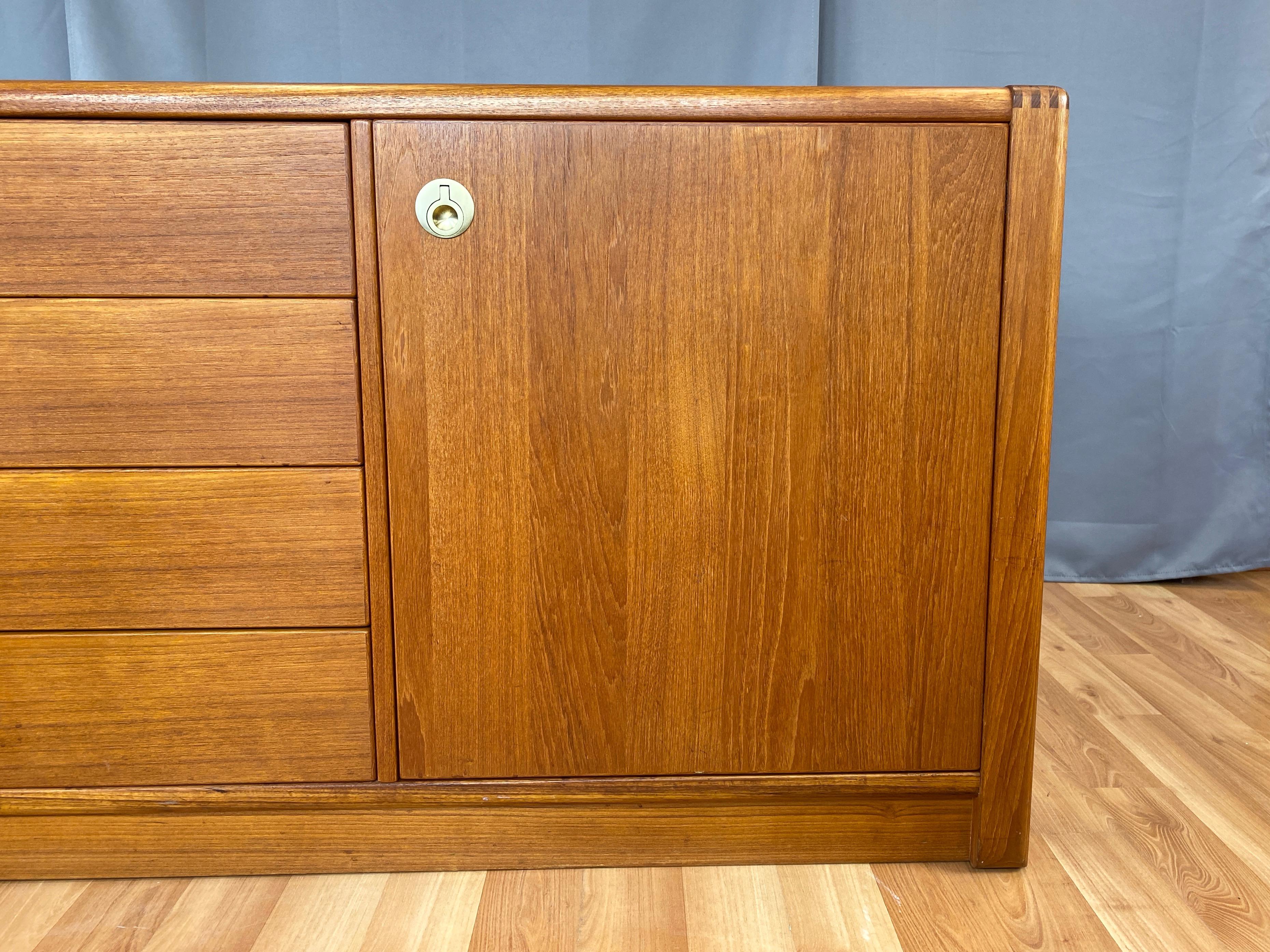 Late 20th Century D-Scan Captain Line Scandinavian Modern Teak Credenza, 1970s