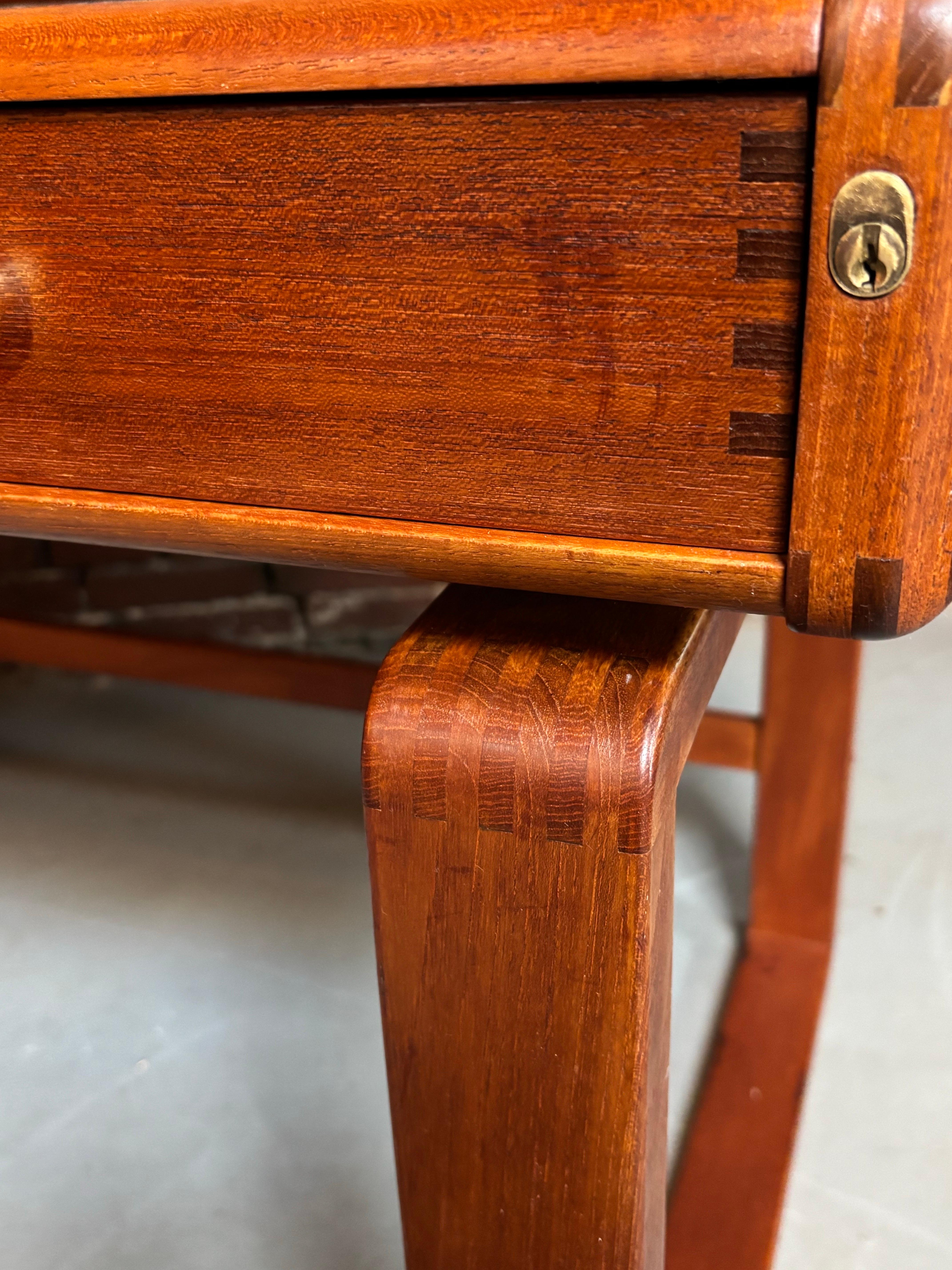 D-Scan Danish Solid Teak Desk 16