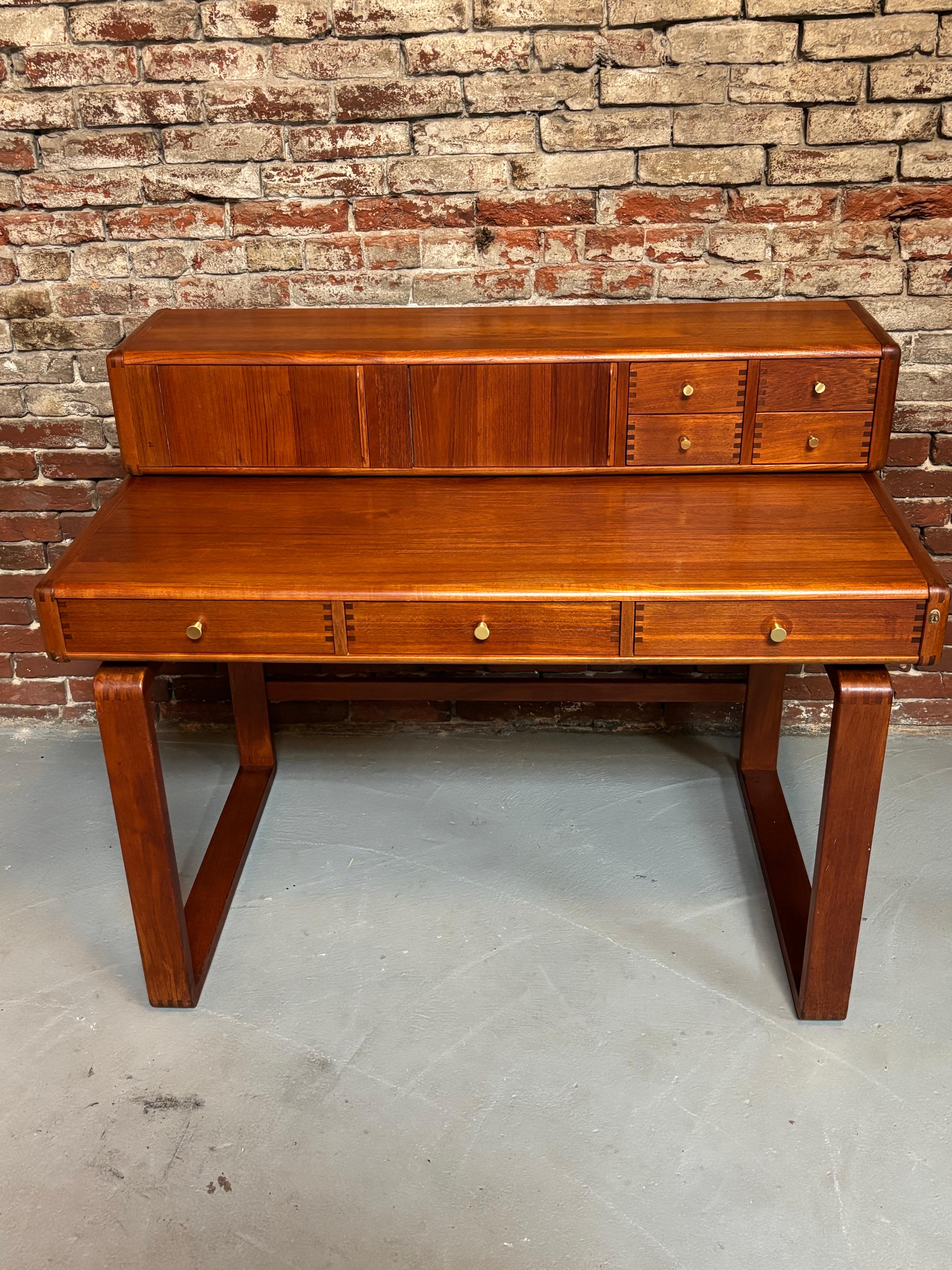 Late 20th Century D-Scan Danish Solid Teak Desk