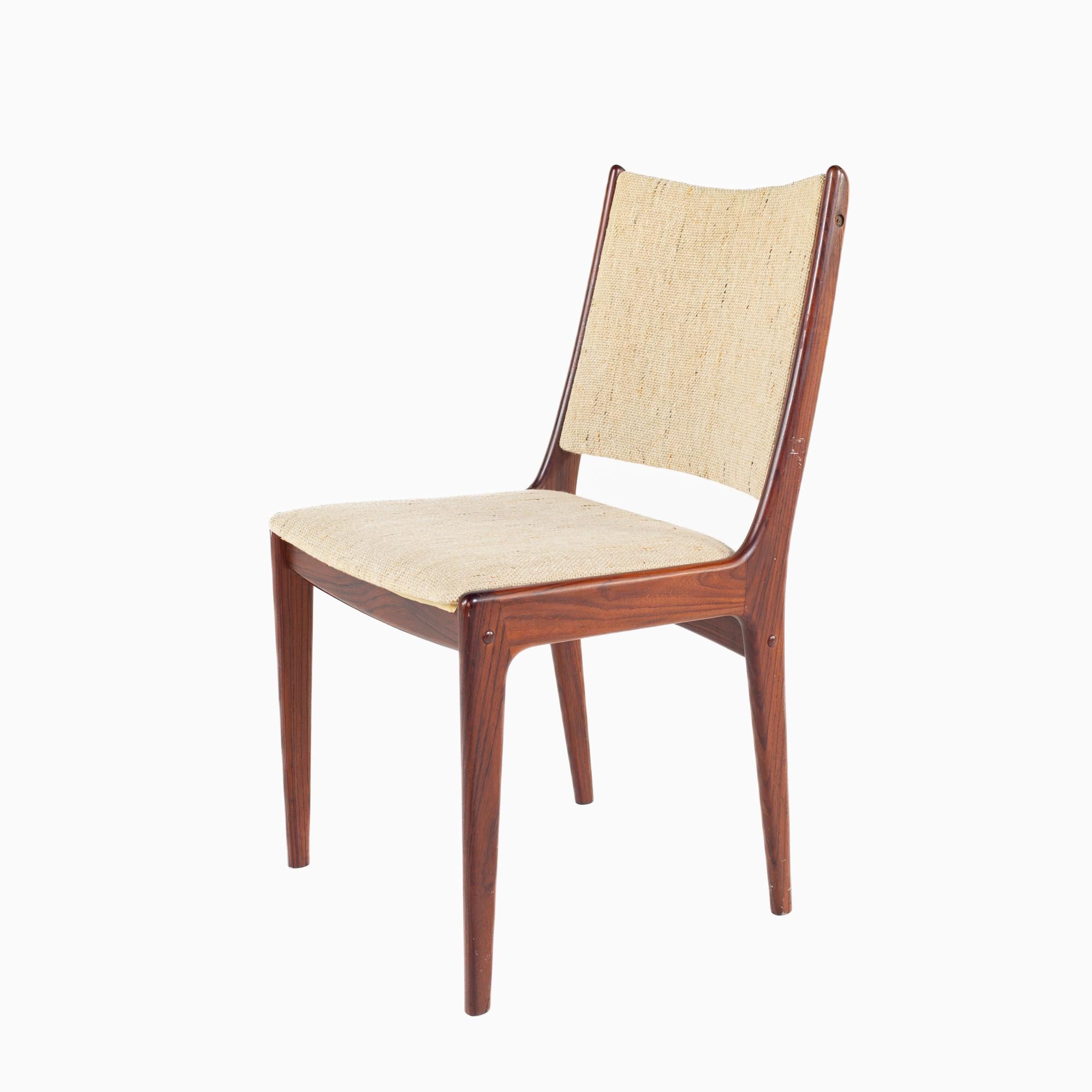 Upholstery D Scan Mid-Century Danish Rosewood Dining Chairs, Set of 2