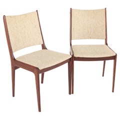 D Scan Mid-Century Danish Rosewood Dining Chairs, Set of 2