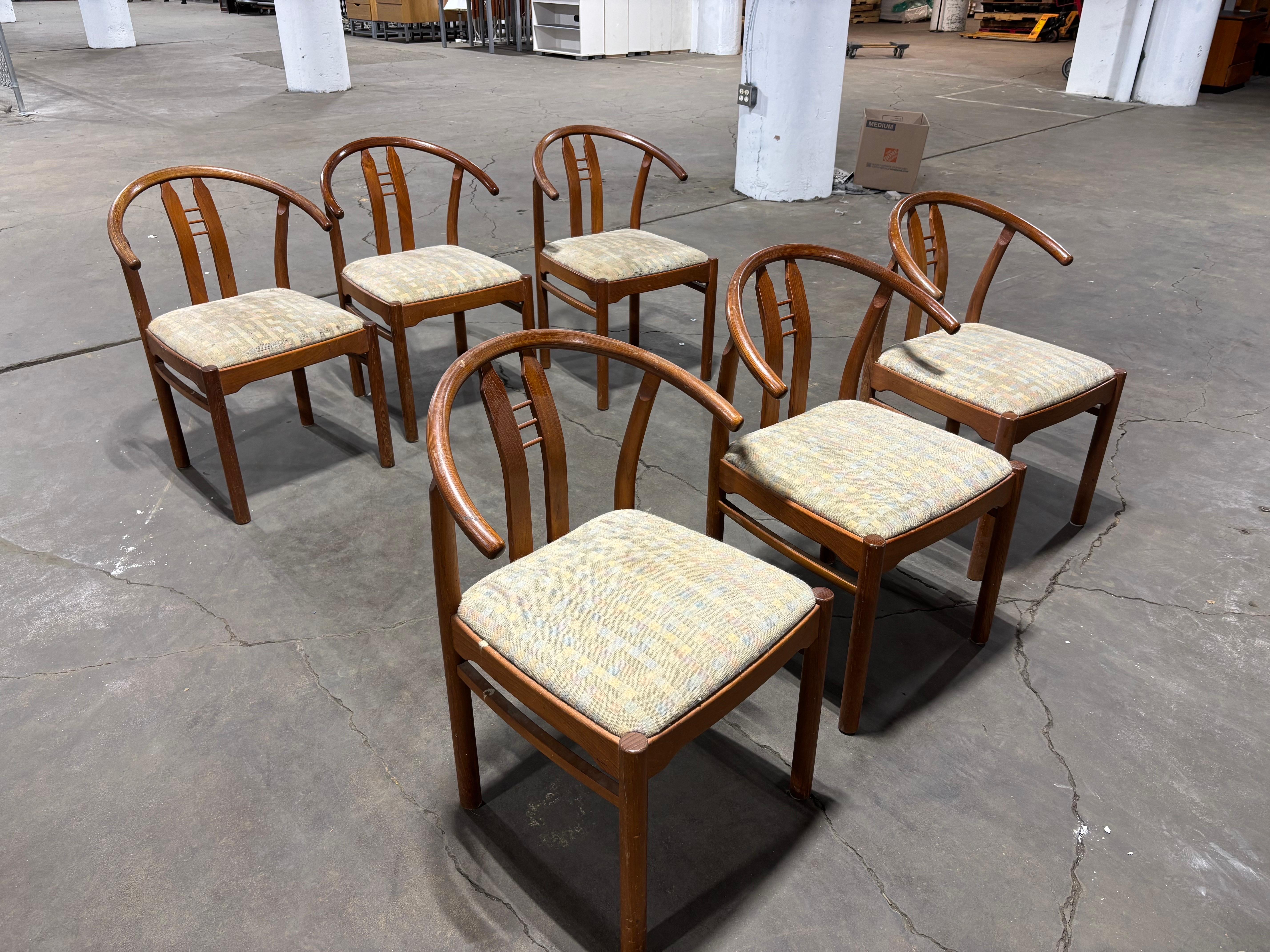 D Scan Sedie da sala da pranzo in teak/ Set di 6 sedie in vendita 5