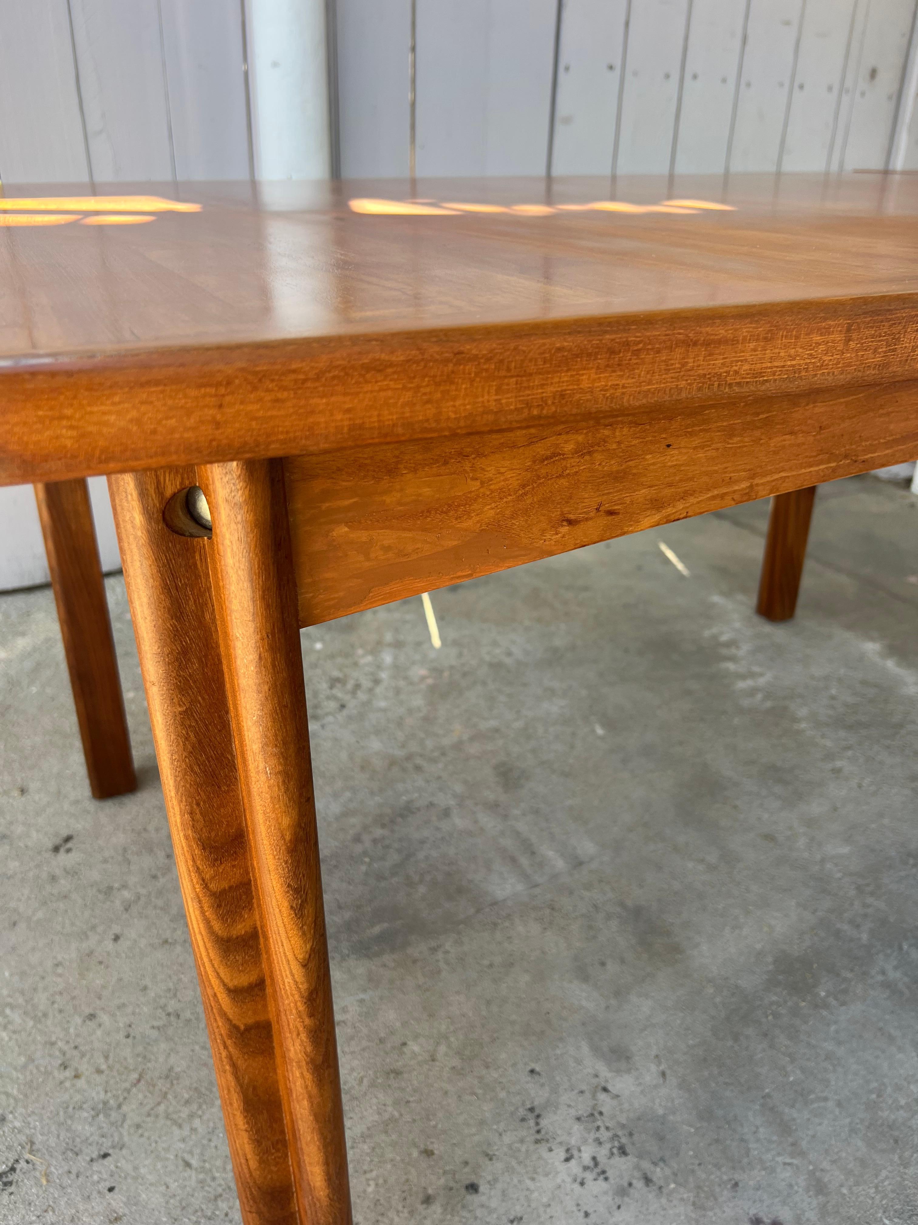 D-Scan Teak Expanding Dining Table 7