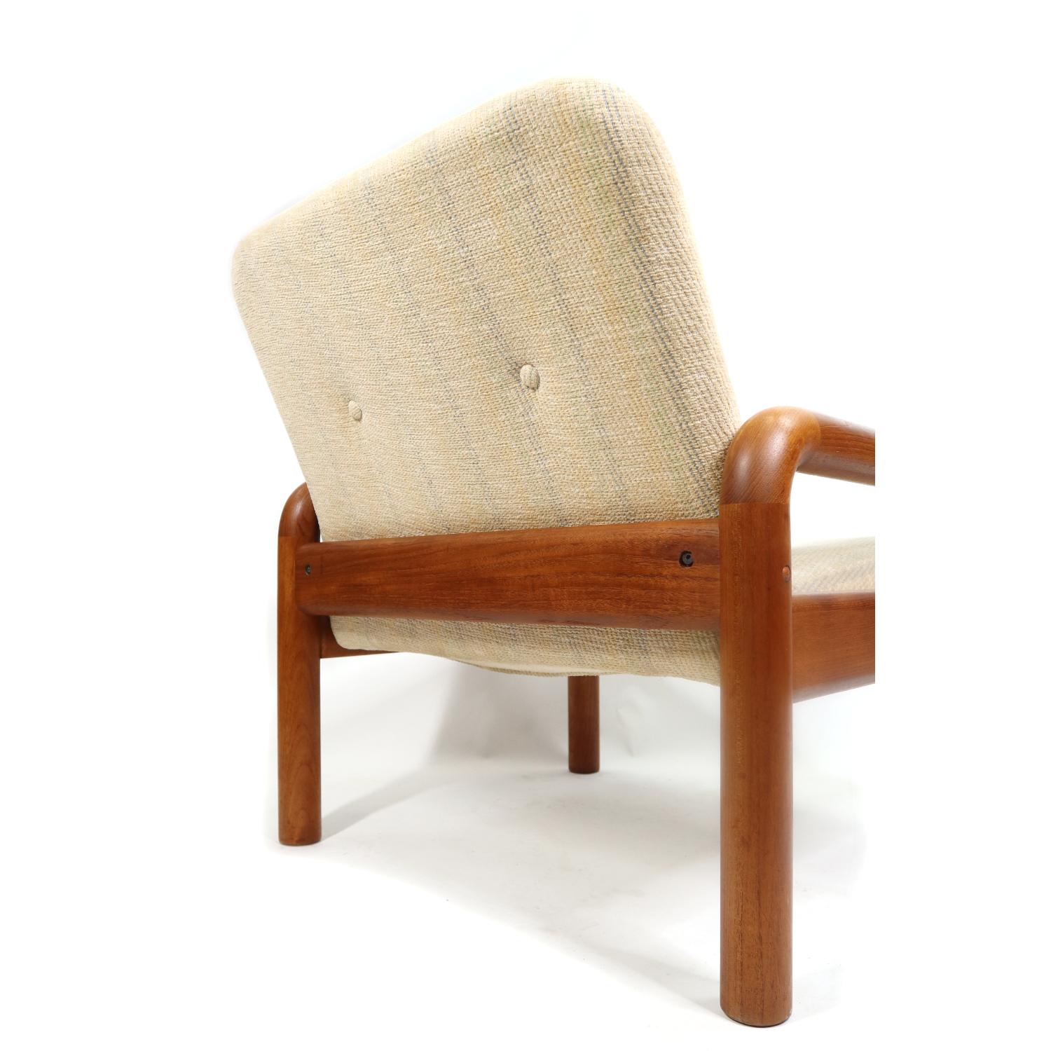 Late 20th Century D-Scan Vintage Solid Teak Danish Modern Lounge Chair