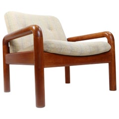 D-Scan Vintage Solid Teak Danish Modern Lounge Chair