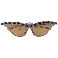 D Style silver plate with swarovski sunglasses