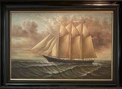 “Lumber Schooner Under Full Sail”
