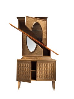 D/Vision.0 Deconstructed Cabinet with orange plexiglass by Ferruccio Laviani