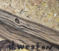 "FARMHOUSE AND BARN" FRAMED 22 X 24