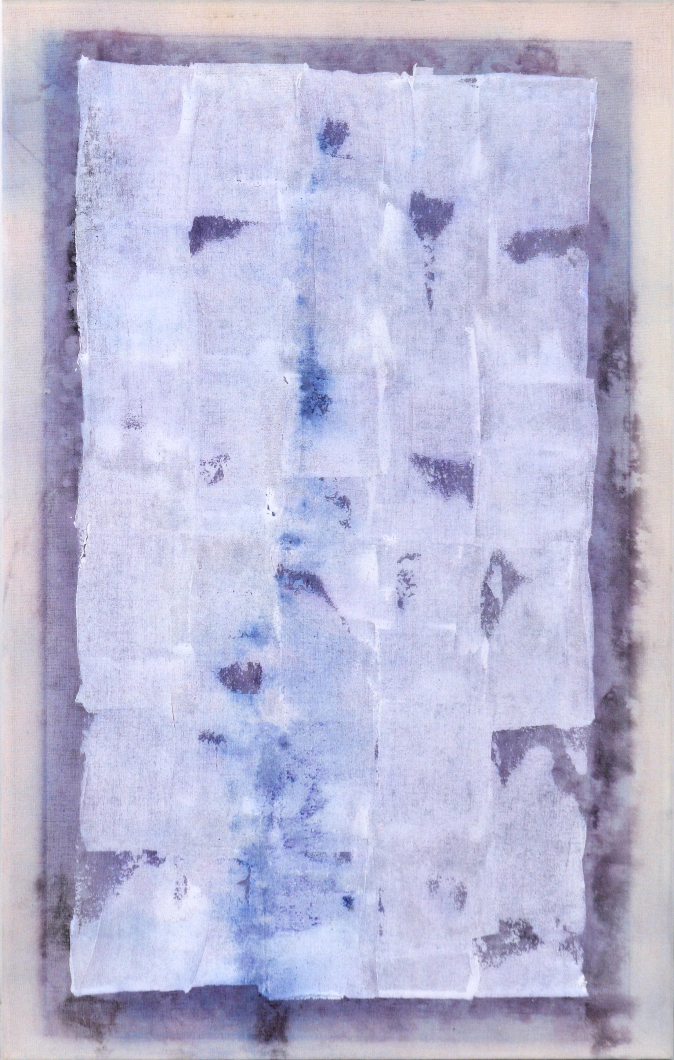 White Patches - Composizione astratta su lino di D. A. Whalen