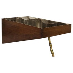 D/Zen Rectangular Coffee Table Gold and Brown by CTRLZAK