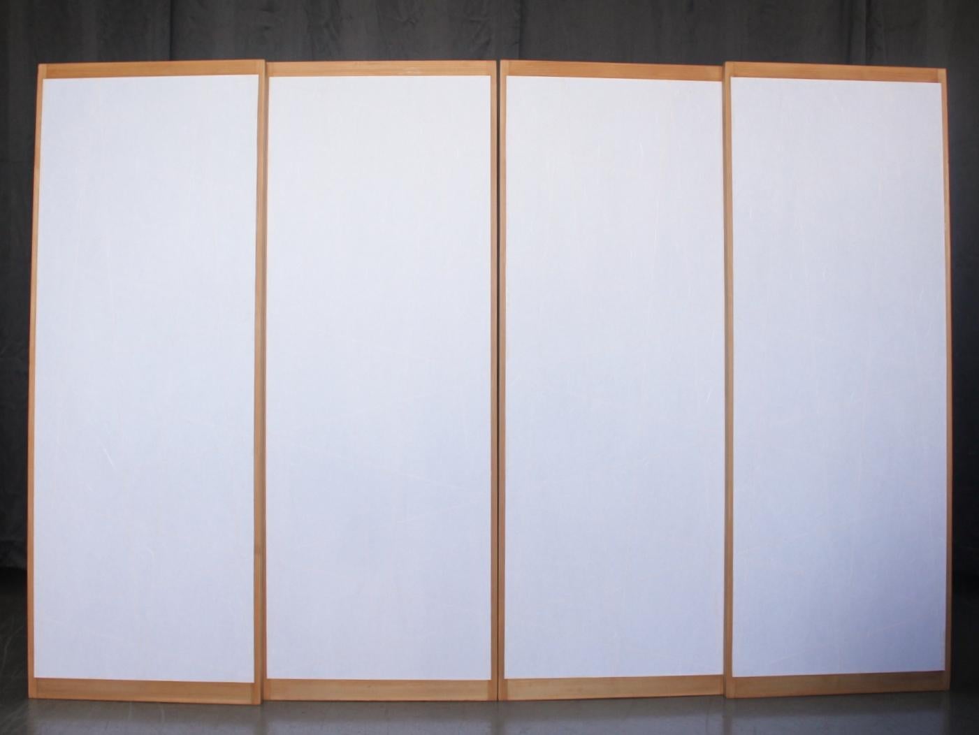 D12 Antiquariato giapponese quattro porte, accessori, porta Washi Shoji modello Zigzag in vendita 6