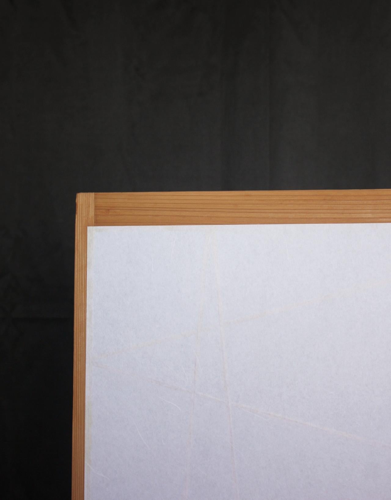 D12 Antiquariato giapponese quattro porte, accessori, porta Washi Shoji modello Zigzag in vendita 9