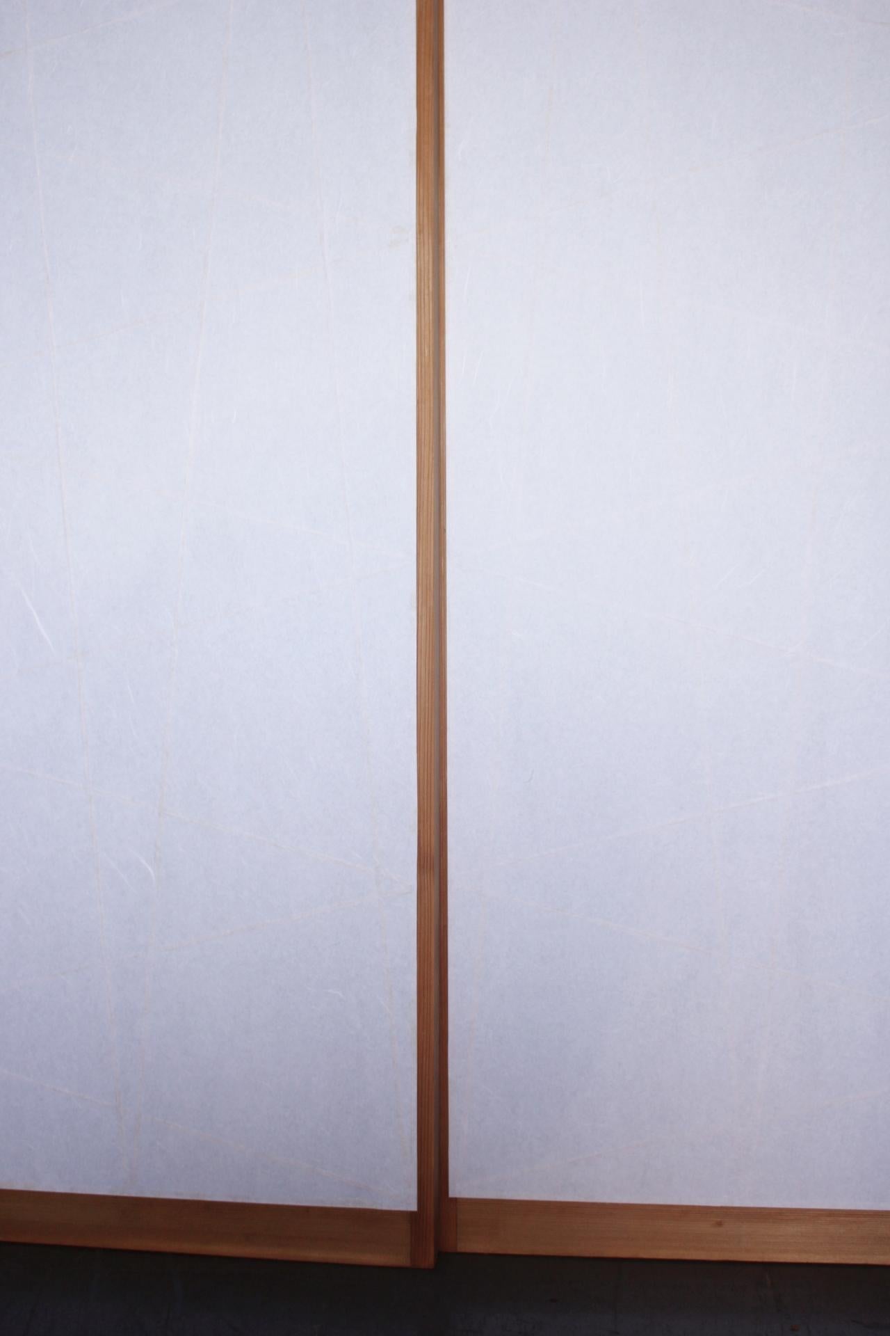 D12 Antiquariato giapponese quattro porte, accessori, porta Washi Shoji modello Zigzag in vendita 10