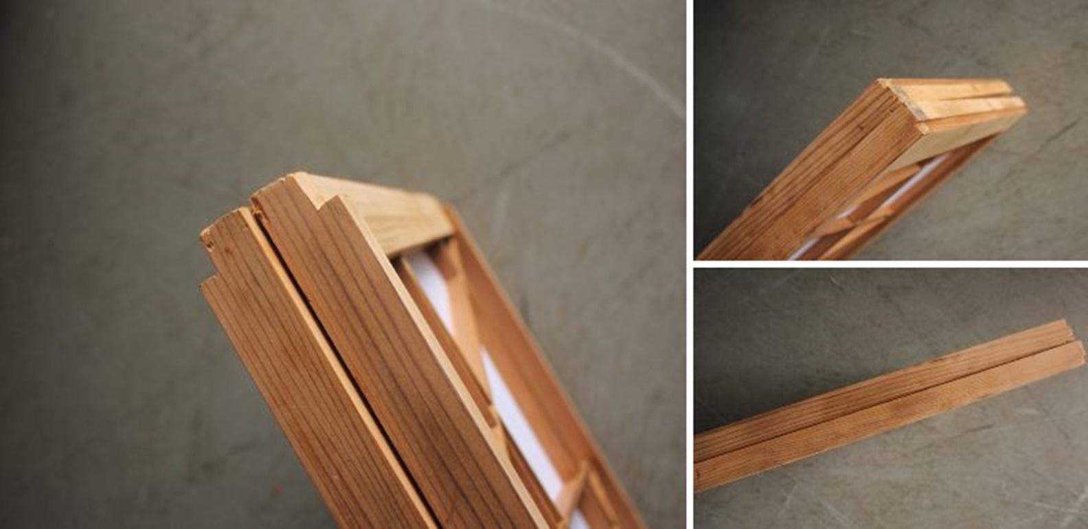 D12 Antiquariato giapponese quattro porte, accessori, porta Washi Shoji modello Zigzag in vendita 13