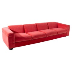 D120 Velvet sofa Valeria Borsani and Alfredo Bonetti for Tecno