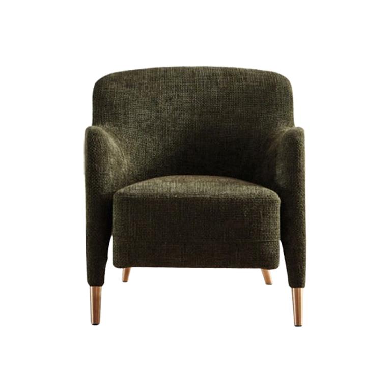 Fabric as shown in the picture, réf. Kaiser KD442.
D.151.4 is the armchair with legs in solid American walnut wood, brass tip, polyurethane seat, wraparound backrest, covering in fabric.

Giovanni “Gio” Ponti, (Milan, November 18, 1891 - Milan,