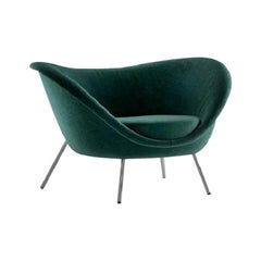 Molteni&C D.154.2 Armchair Gio Ponti Design Green Velvet