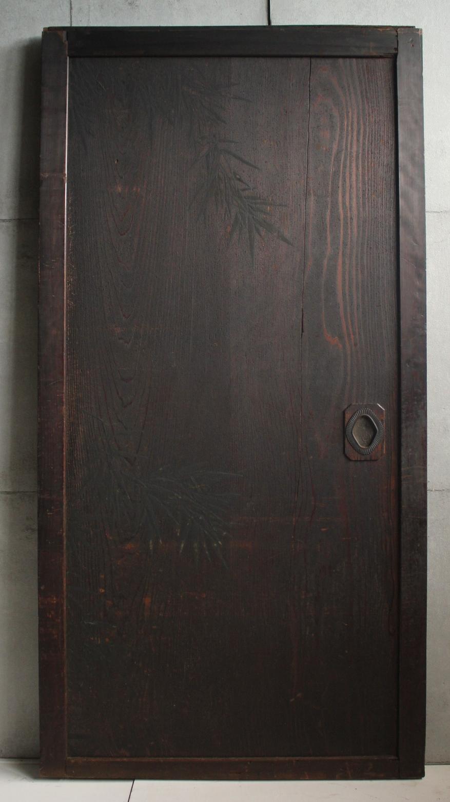 D2 Pittura giapponese d'antiquariato, porta scorrevole, accessori, Peonia e Bambù in vendita 6