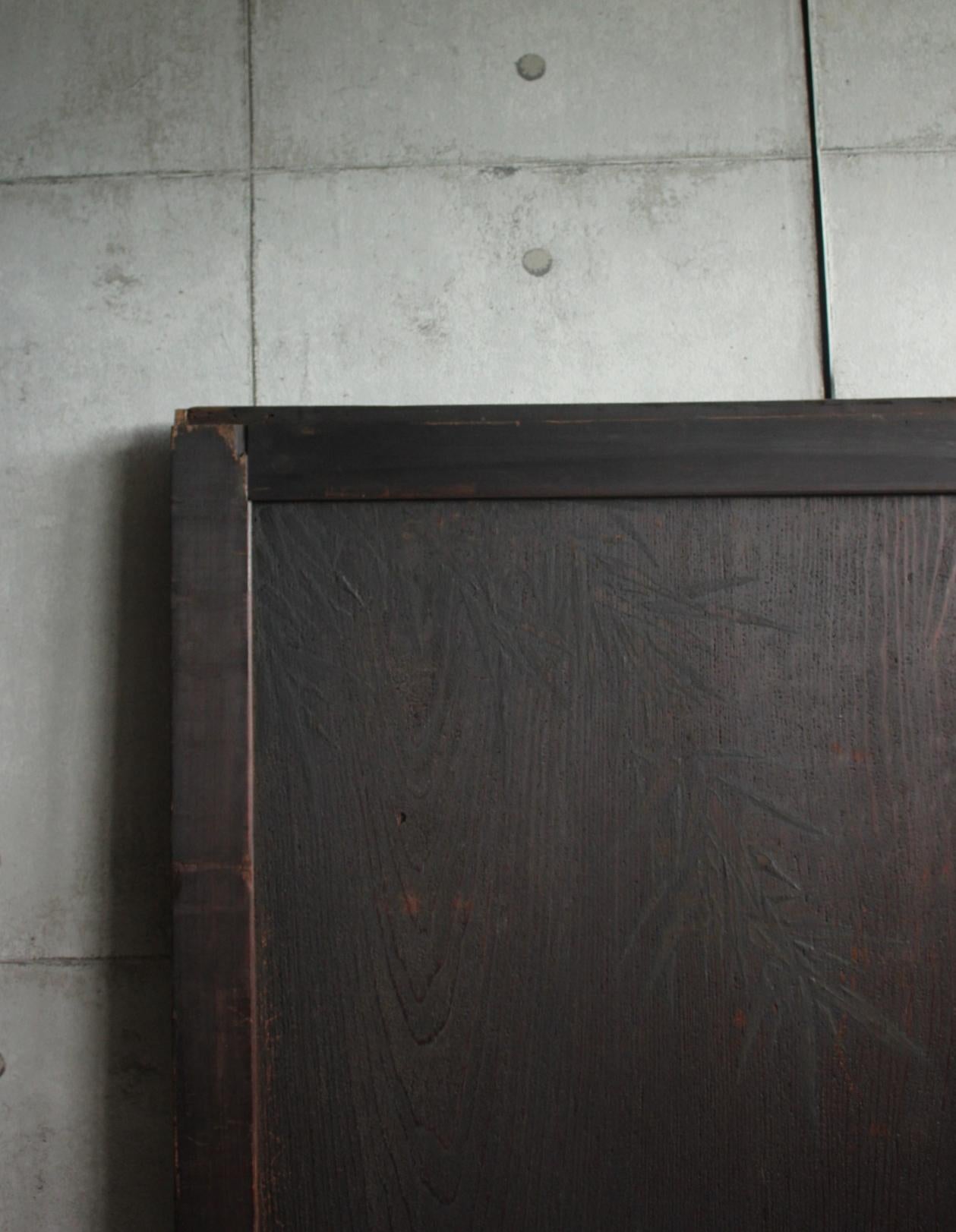 D2 Pittura giapponese d'antiquariato, porta scorrevole, accessori, Peonia e Bambù in vendita 7