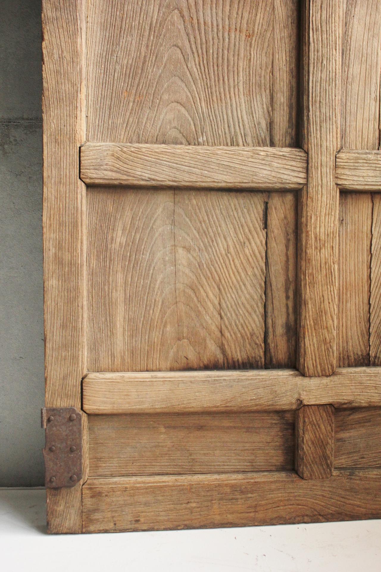 D4 Japanese Antiques, door, fittings, Temple fittings, Zelkova, Kumiko design For Sale 3