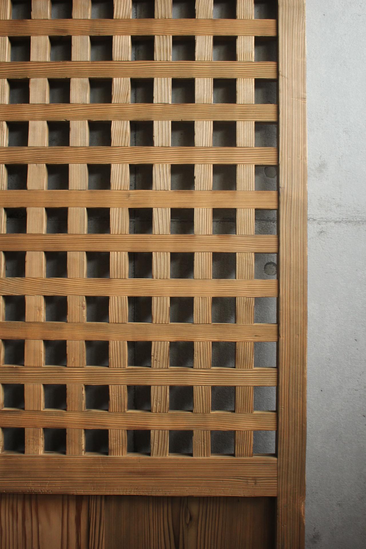 D5 Japanese Antiques, door, fittings, Temple fittings, Cedar, square lattice For Sale 8
