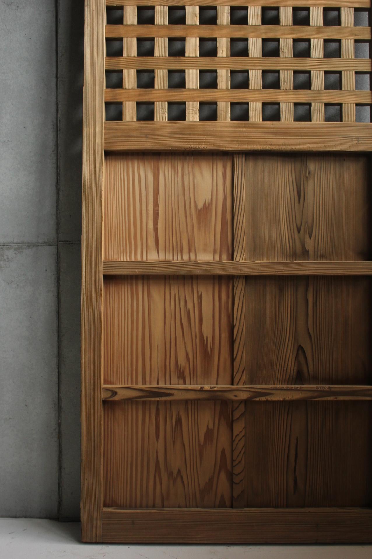D5 Japanese Antiques, door, fittings, Temple fittings, Cedar, square lattice For Sale 10