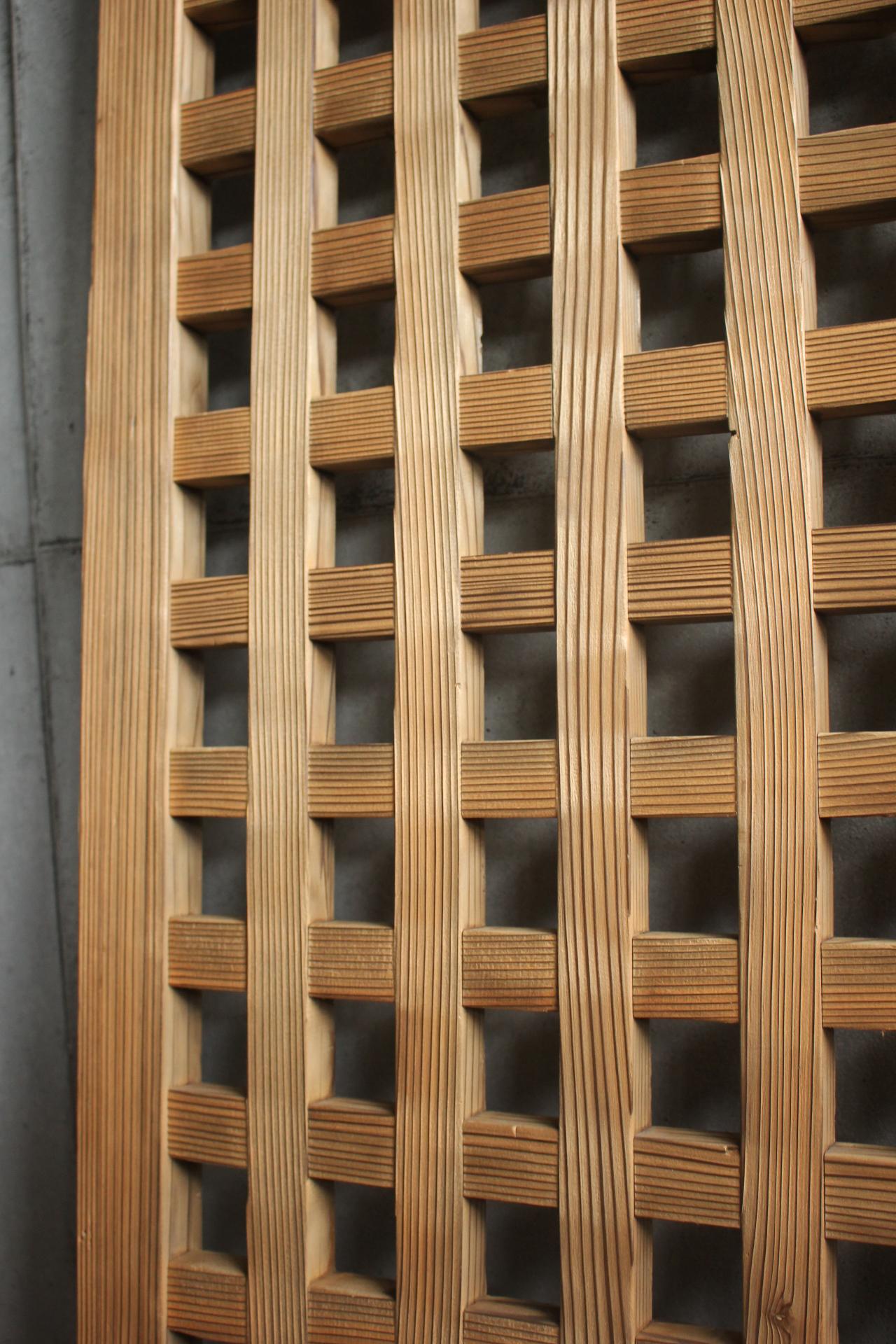 D5 Japanese Antiques, door, fittings, Temple fittings, Cedar, square lattice For Sale 4