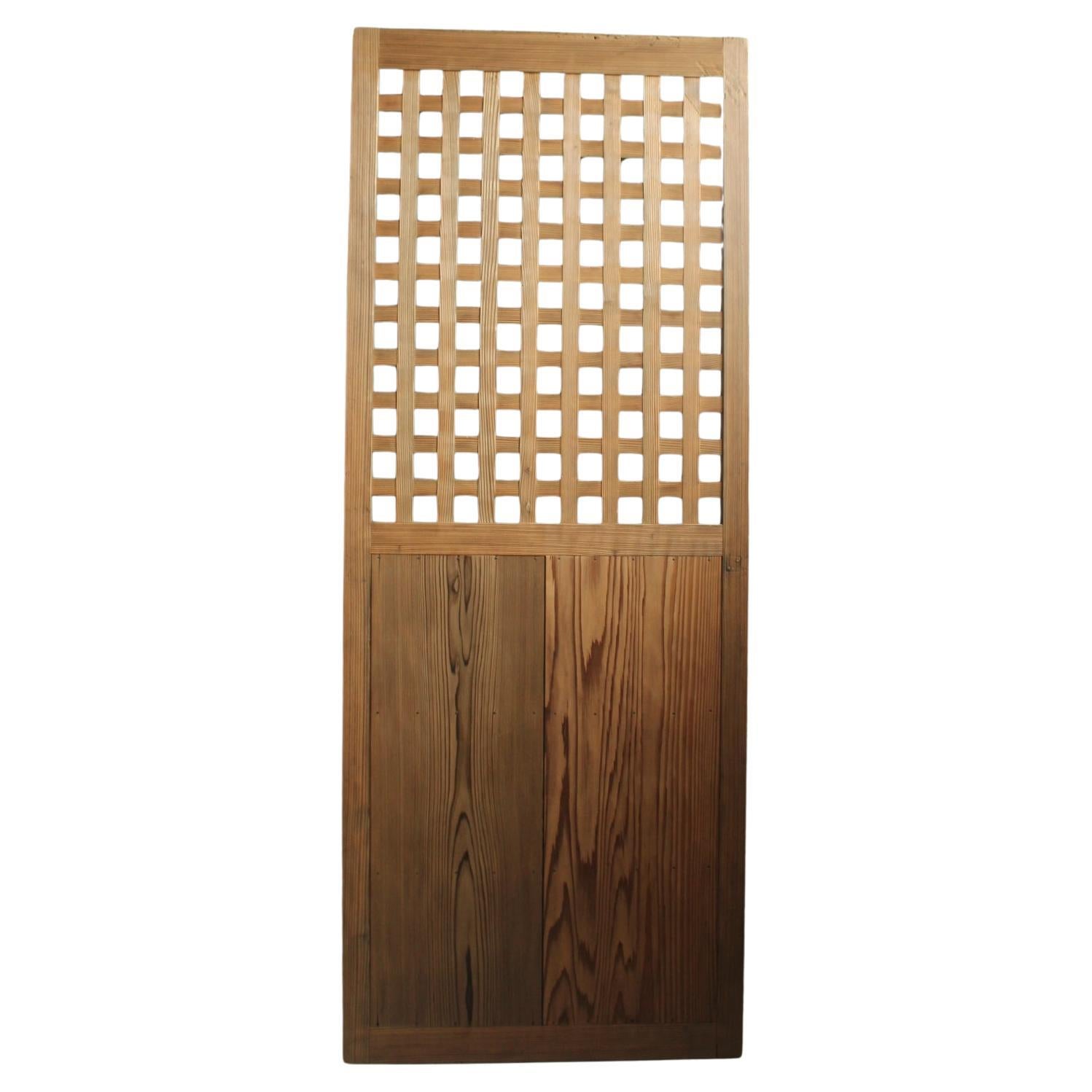 D5 Japanese Antiques, door, fittings, Temple fittings, Cedar, square lattice