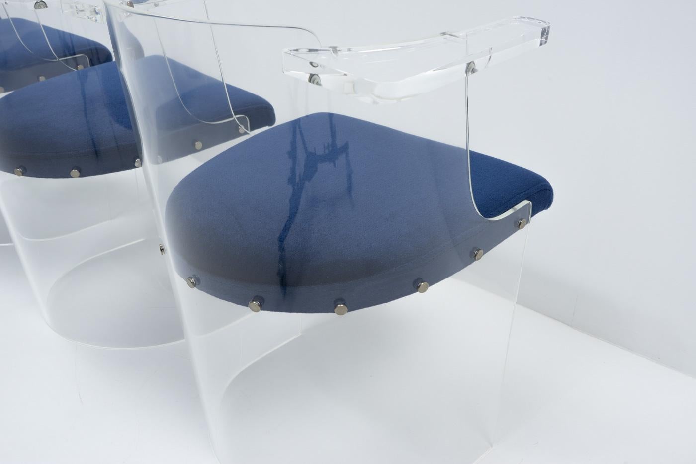Mohair D61 Chairs by El Lissitzky for Tecta Germany - 1980s For Sale