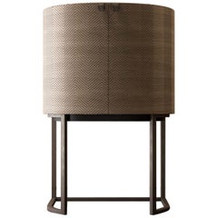 D629 Dragonfly Curved Bar Cabinet