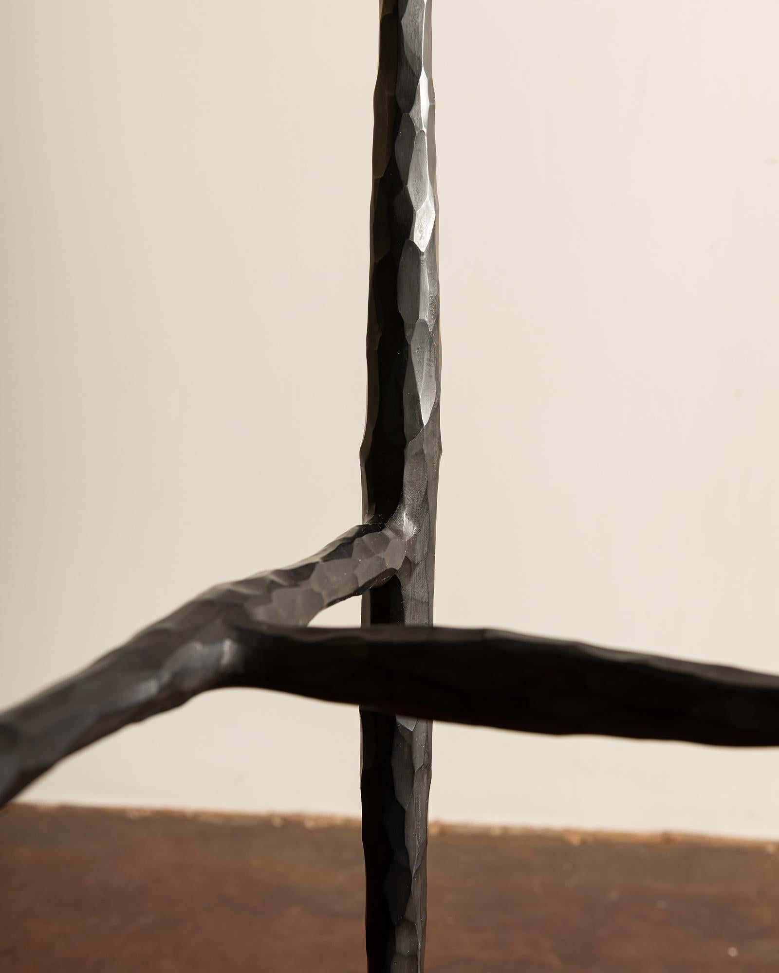 DA Console Table Designed by Lauren Hunt in Blackened Bronze and Carrara Marble 3