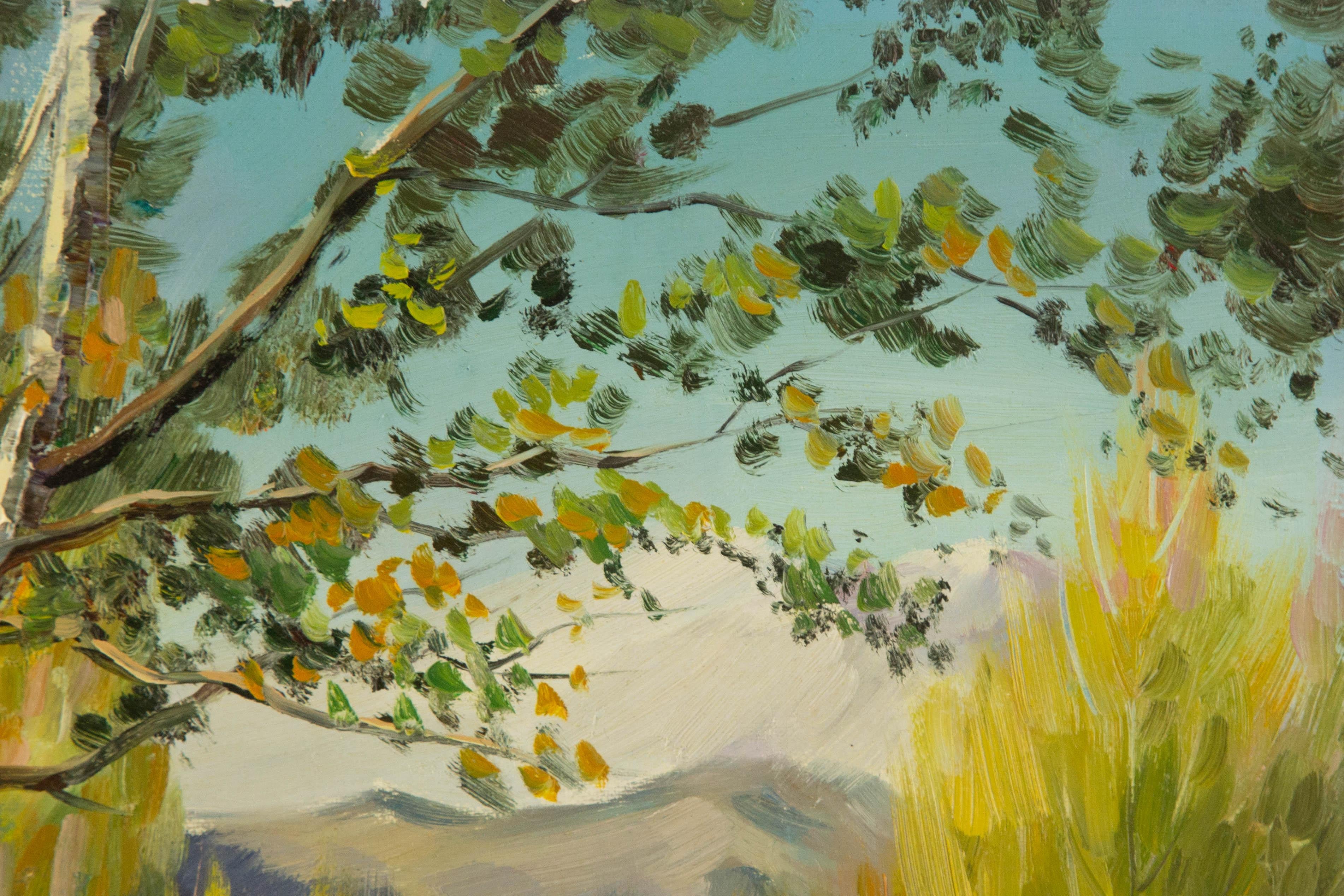 Da Hong Landscape Original Oil On Canvas 