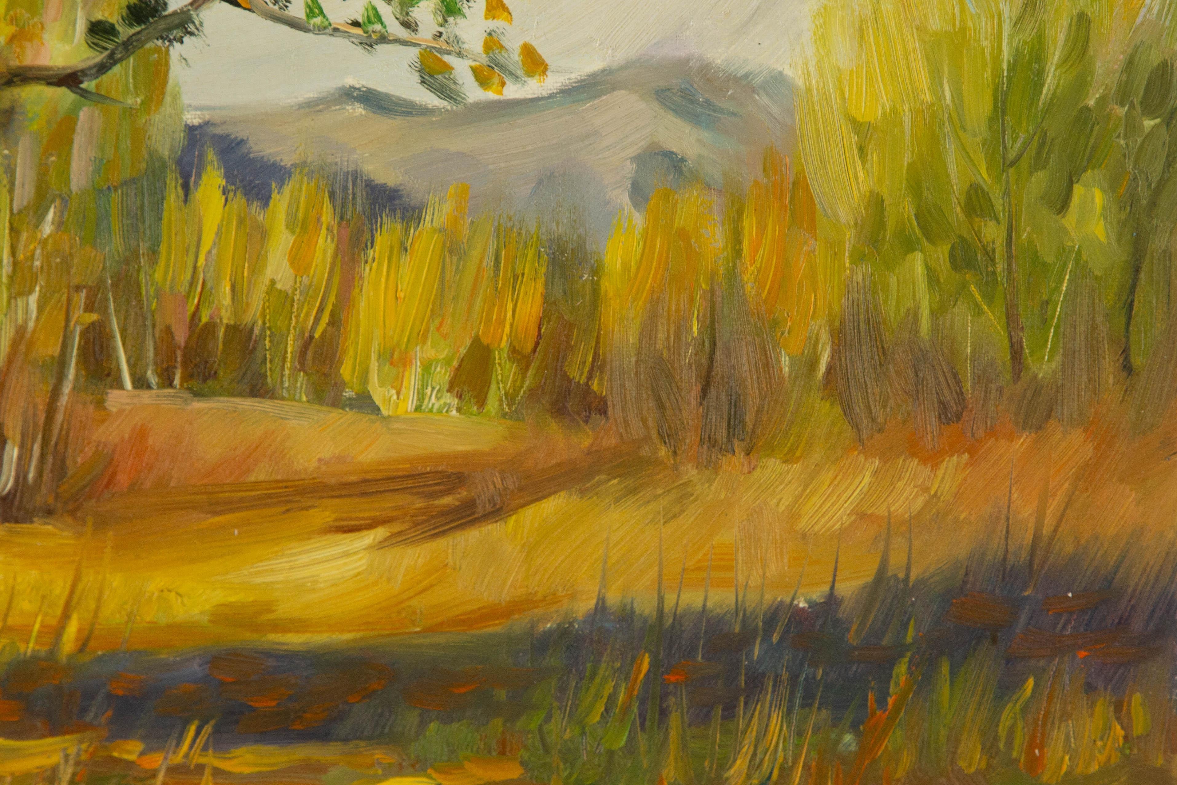 Da Hong Landscape Original Oil On Canvas 