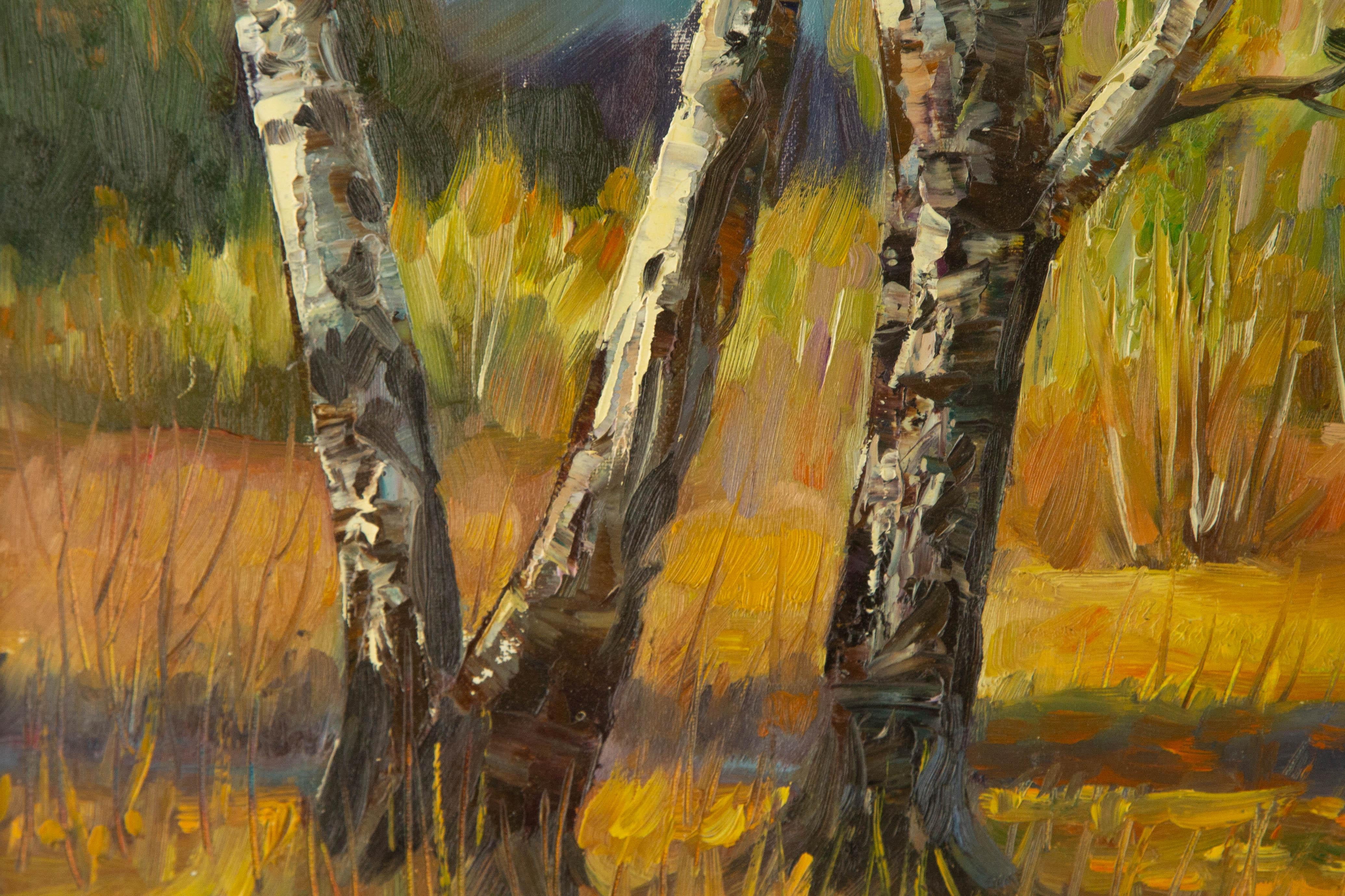 Da Hong Landscape Original Oil On Canvas 