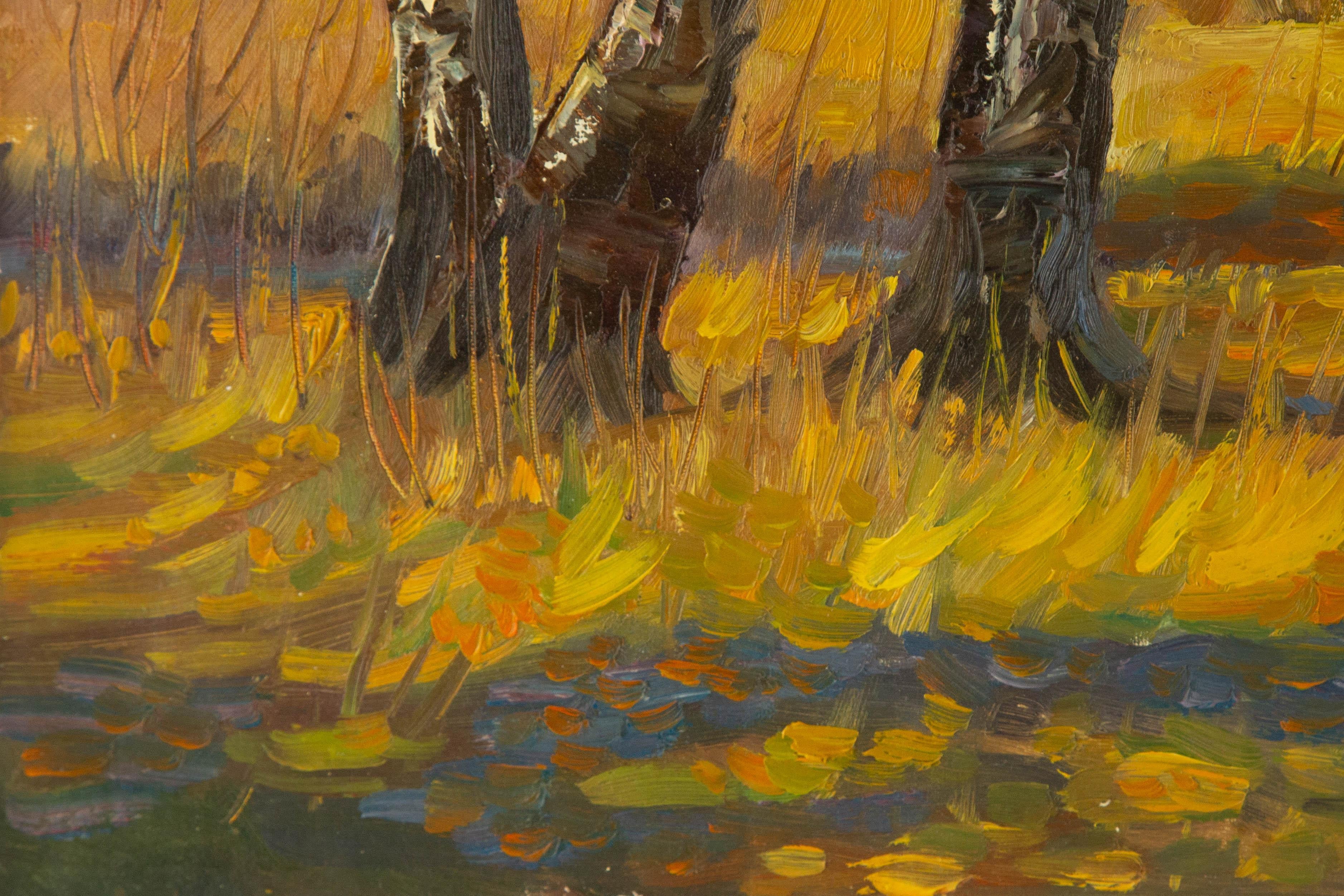 Da Hong Landscape Original Oil On Canvas 