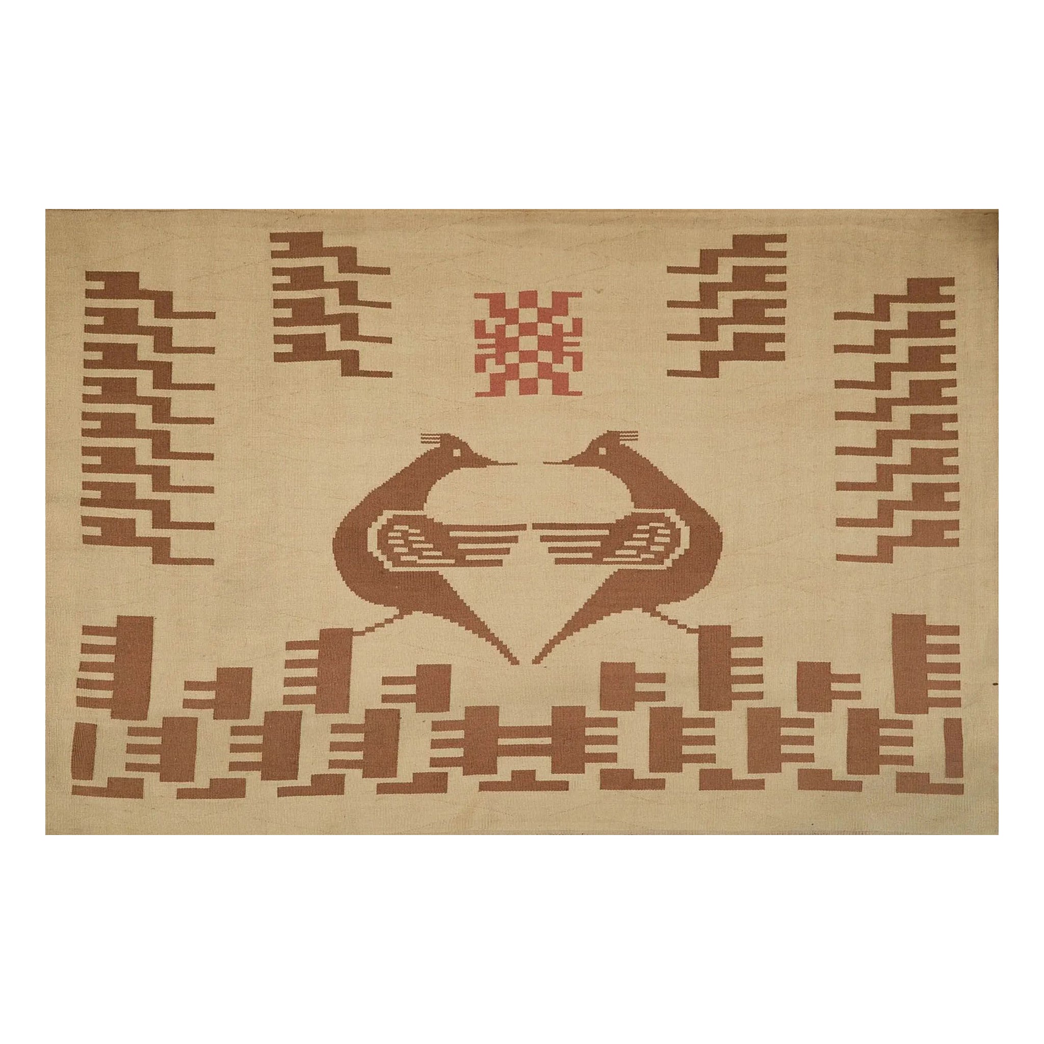 Da Silva Bruhns Vintage French Art Deco Tapestry, Bird Pictorials - Rug 
Kilim For Sale