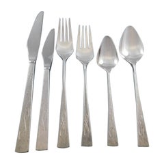 Da Vinci Eng by Reed & Barton Sterling Silver Flatware Service Set 78 Pcs Modern