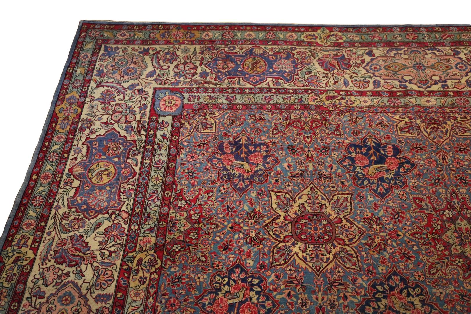 19th Century Dabir-Kashan Antique rug For Sale
