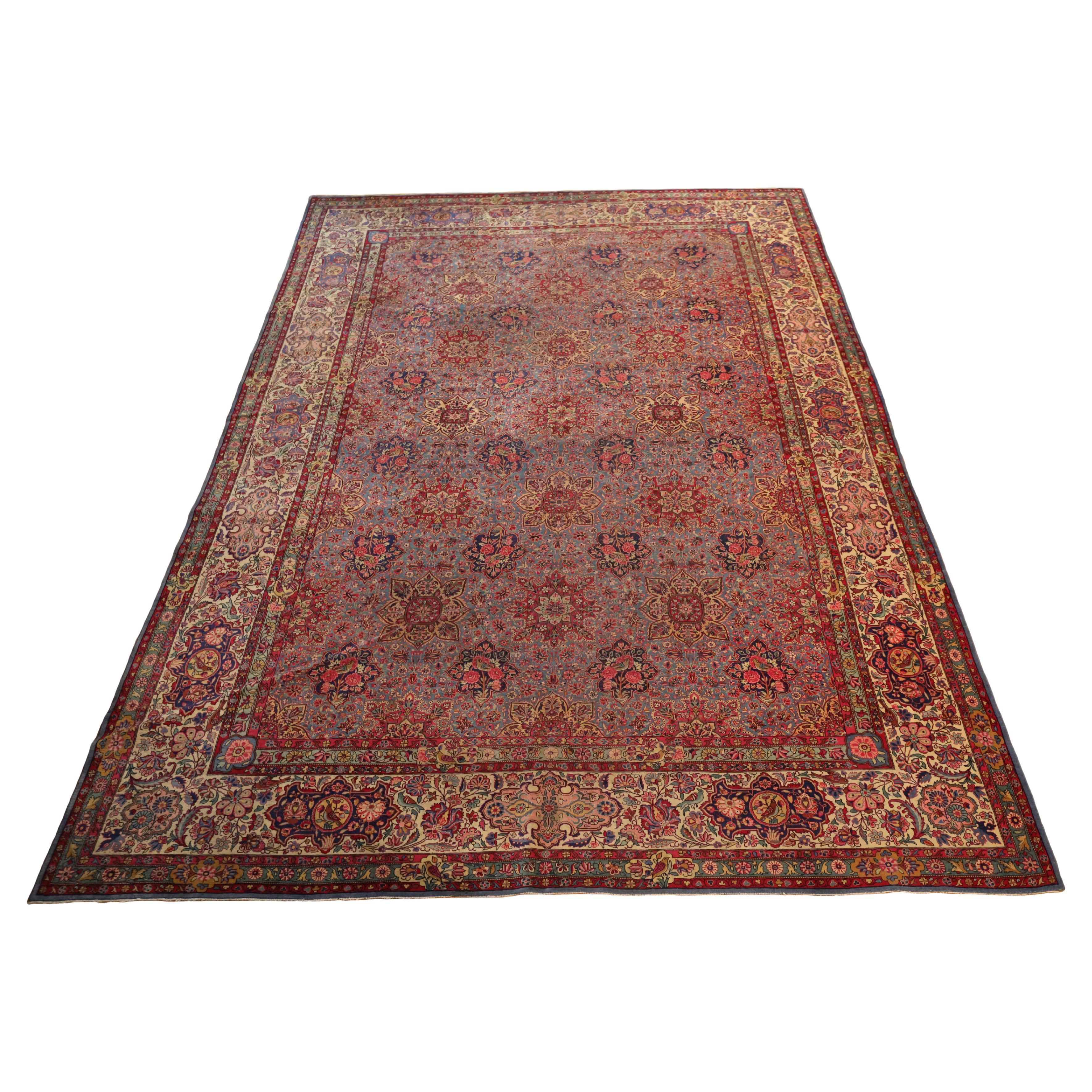 Dabir-Kashan Antique rug For Sale