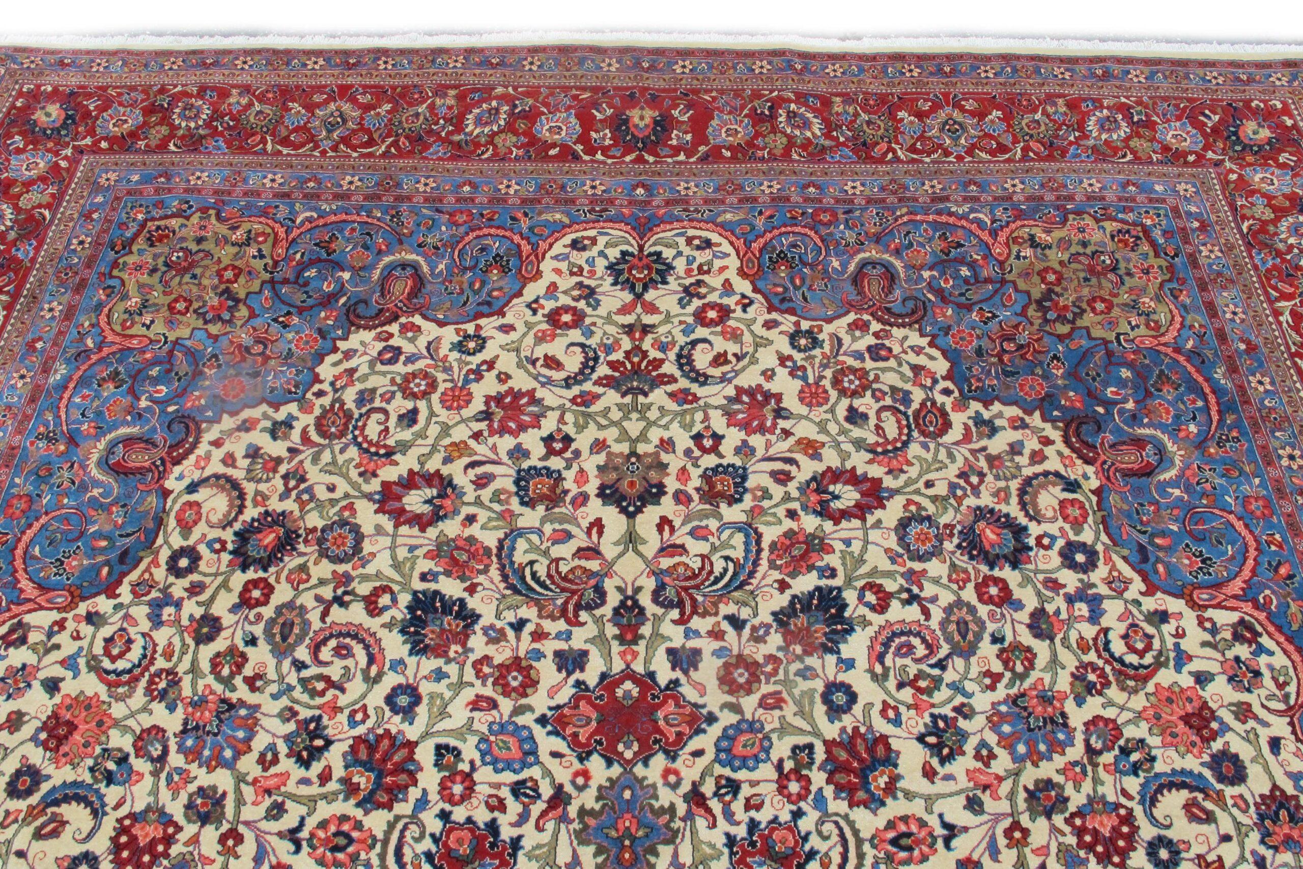 Dabir Kashan-Teppich, Mitte des 20. Jahrhunderts (Persisch) im Angebot