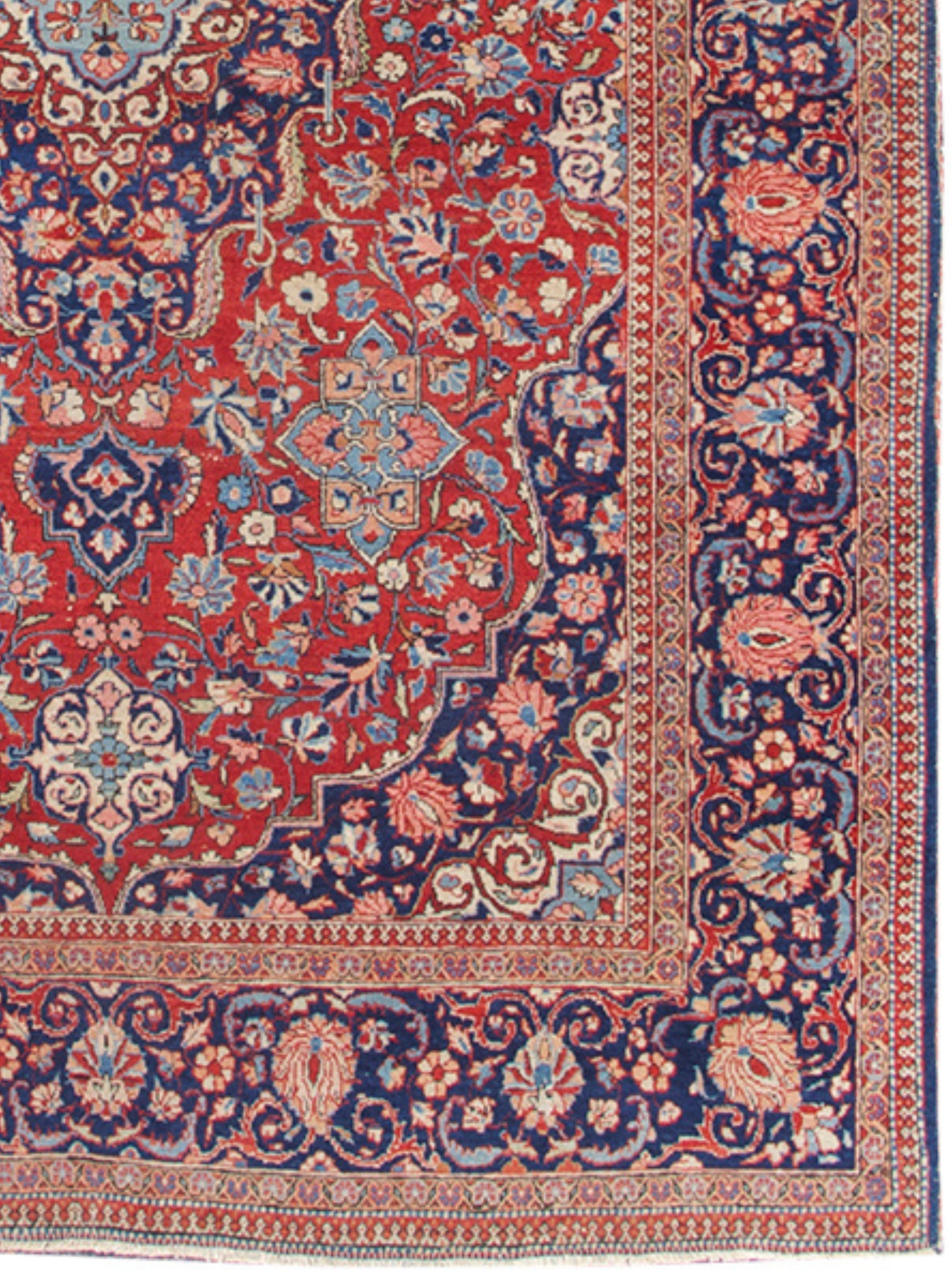 Dabir Kashan-Teppich, frühes 20. Jahrhundert (Persisch) im Angebot
