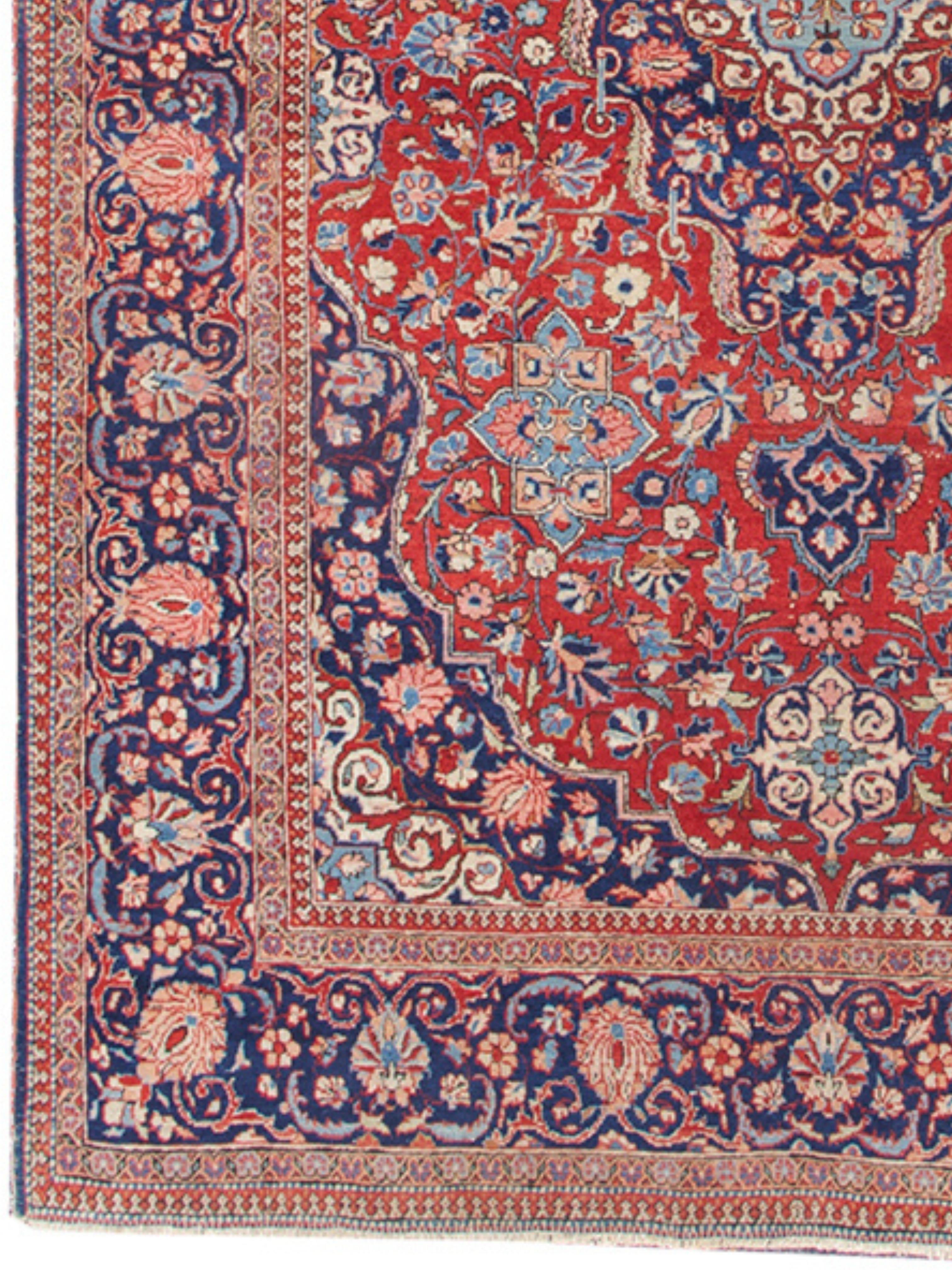 Dabir Kashan-Teppich, frühes 20. Jahrhundert (Wolle) im Angebot