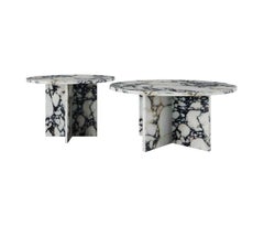 Dabney Coffee Tables in Calacatta Viola Marble