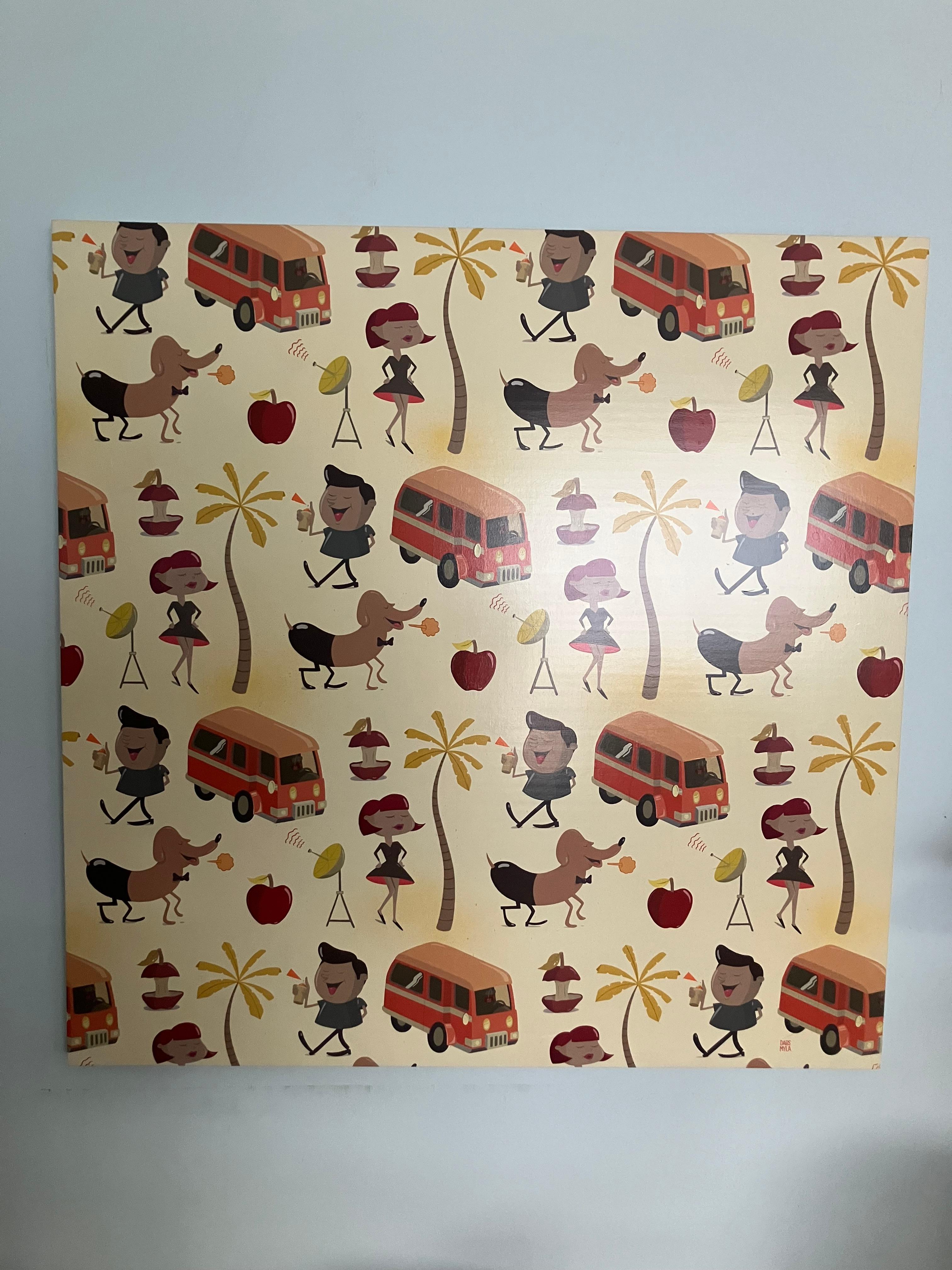 DABSMYLA Figurative Painting - DabsMyla Pop Art