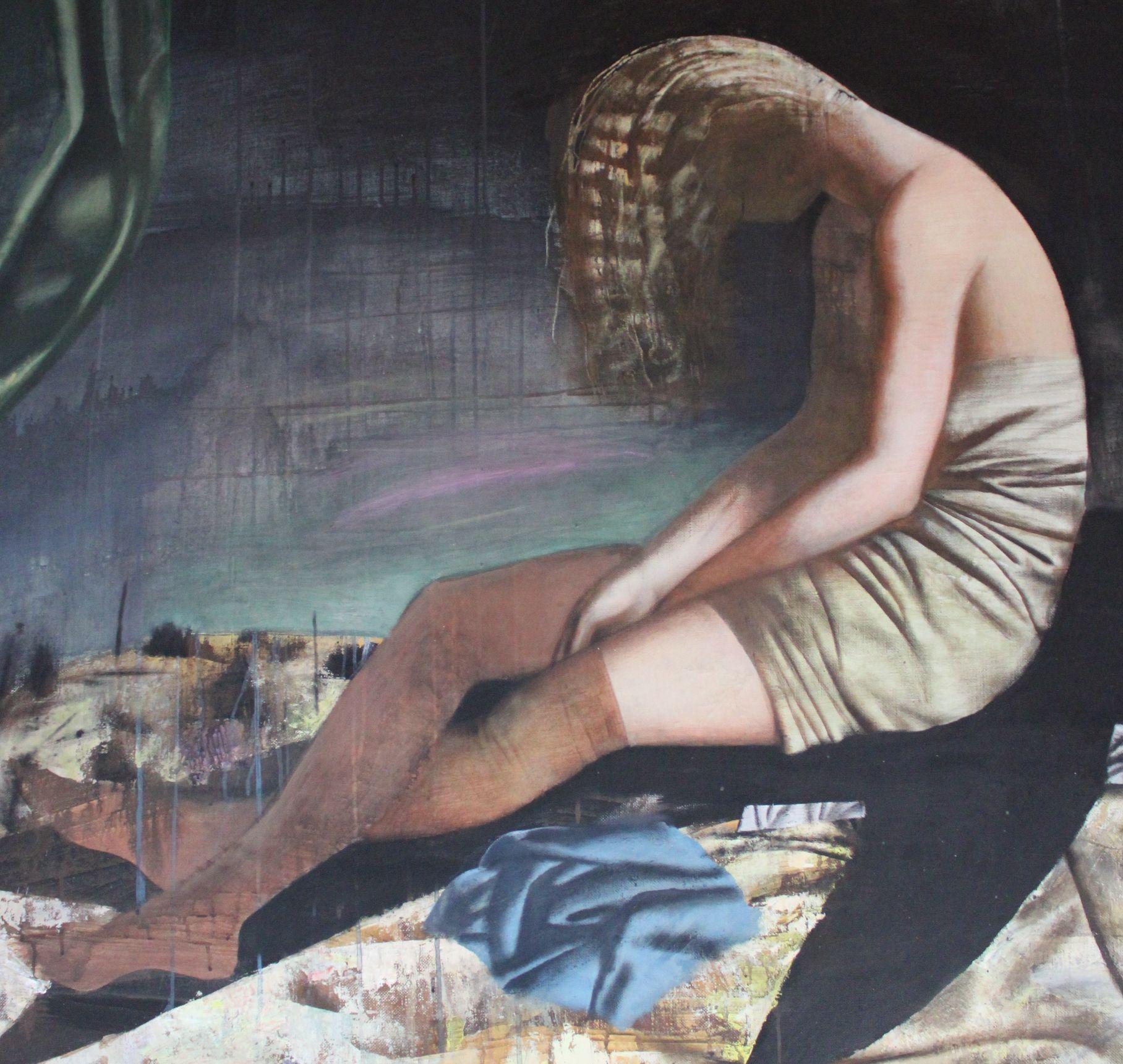 Dace Liela(1957)
Uccello rondine, 1989, olio su tela, 121x150 cm