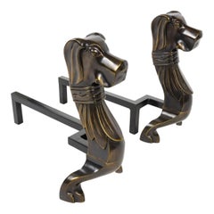 Dachshund Andirons from USA