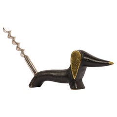 Dachshund Bottle Opener by Walter Bosse Vienna, Around 1950s