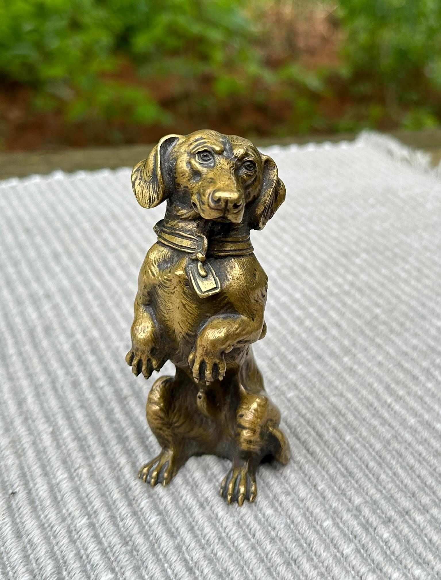 wiener bronze dackel